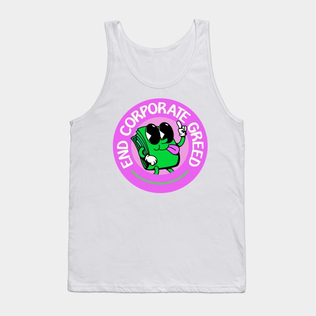 End Corporate Greed - Support Workers Tank Top by Football from the Left